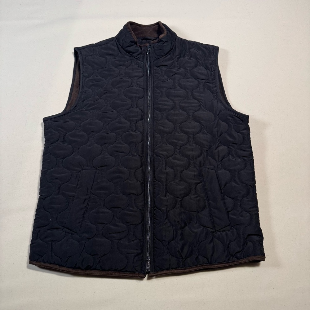 Tahari Black Quilted Insulated Vest